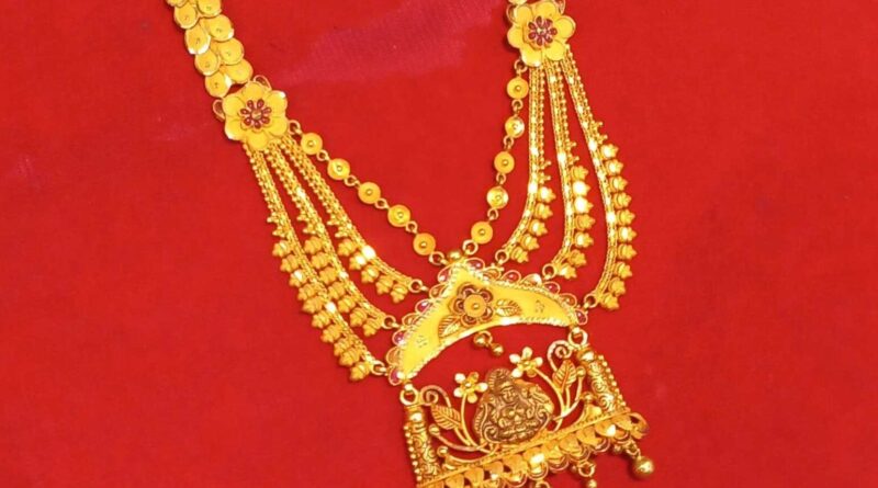 Temple Design gold Necklace