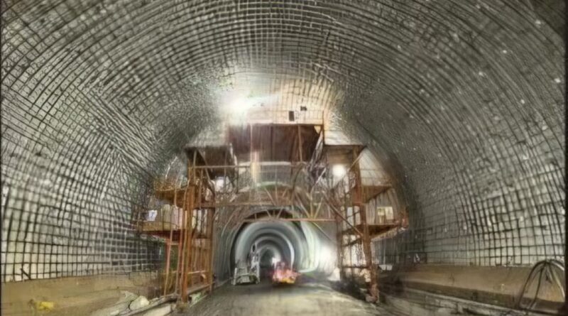 Thane-Borivali Tunnel site at Manpada